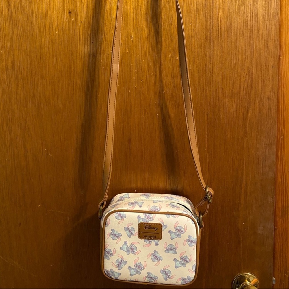 Loungefly Disney Cream and Tan Crossbody Bag